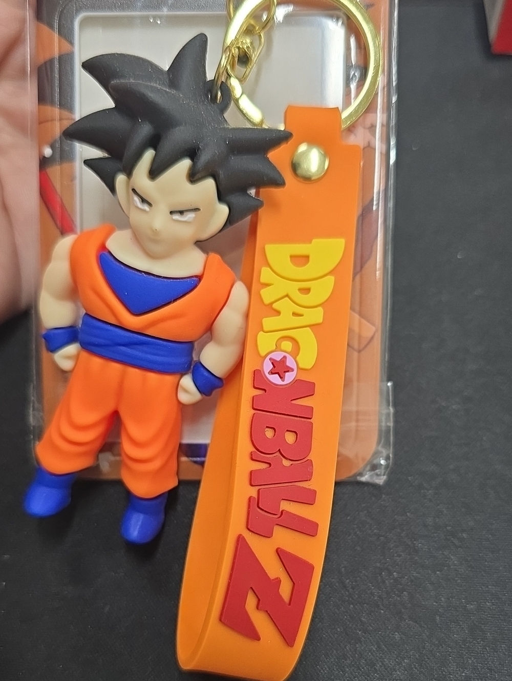 Orange Dragon Ball Z Keychain with Character Figure ID TAG